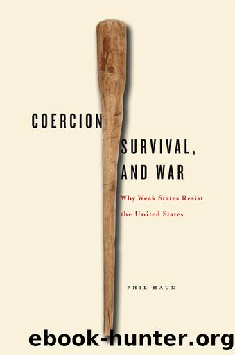 Coercion, Survival, and War: Why Weak States Resist the United States by Phil Haun