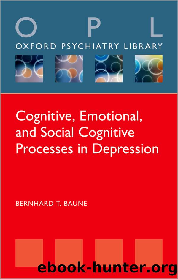 Cognitive Dimensions of Major Depressive Disorder by Baune Bernhard T.;