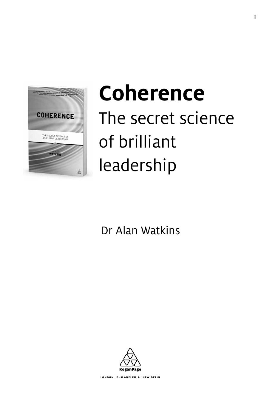 Coherence: The Secret Science of Brilliant Leadership by Unknow