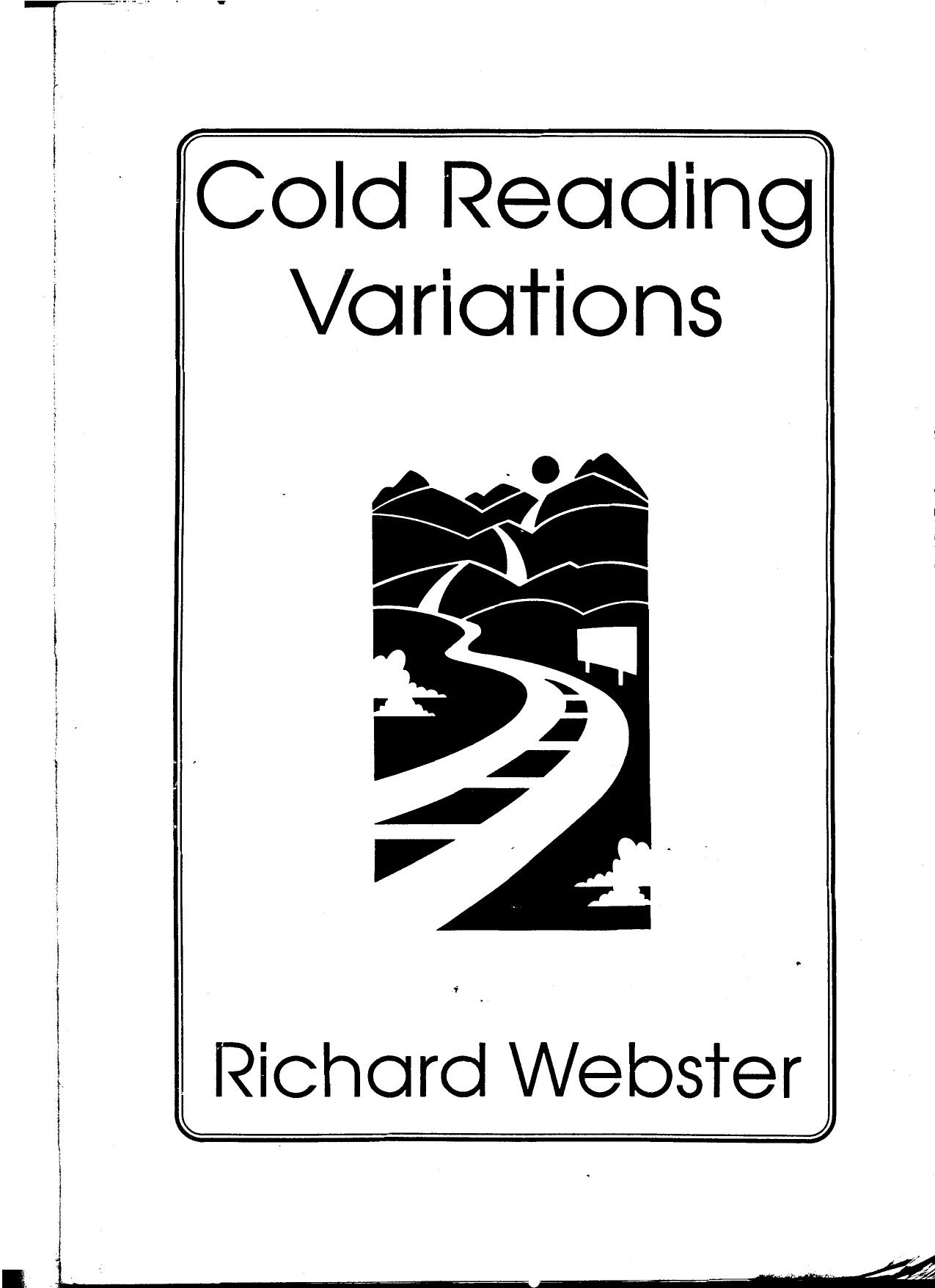 Cold Reading Variations by Unknown