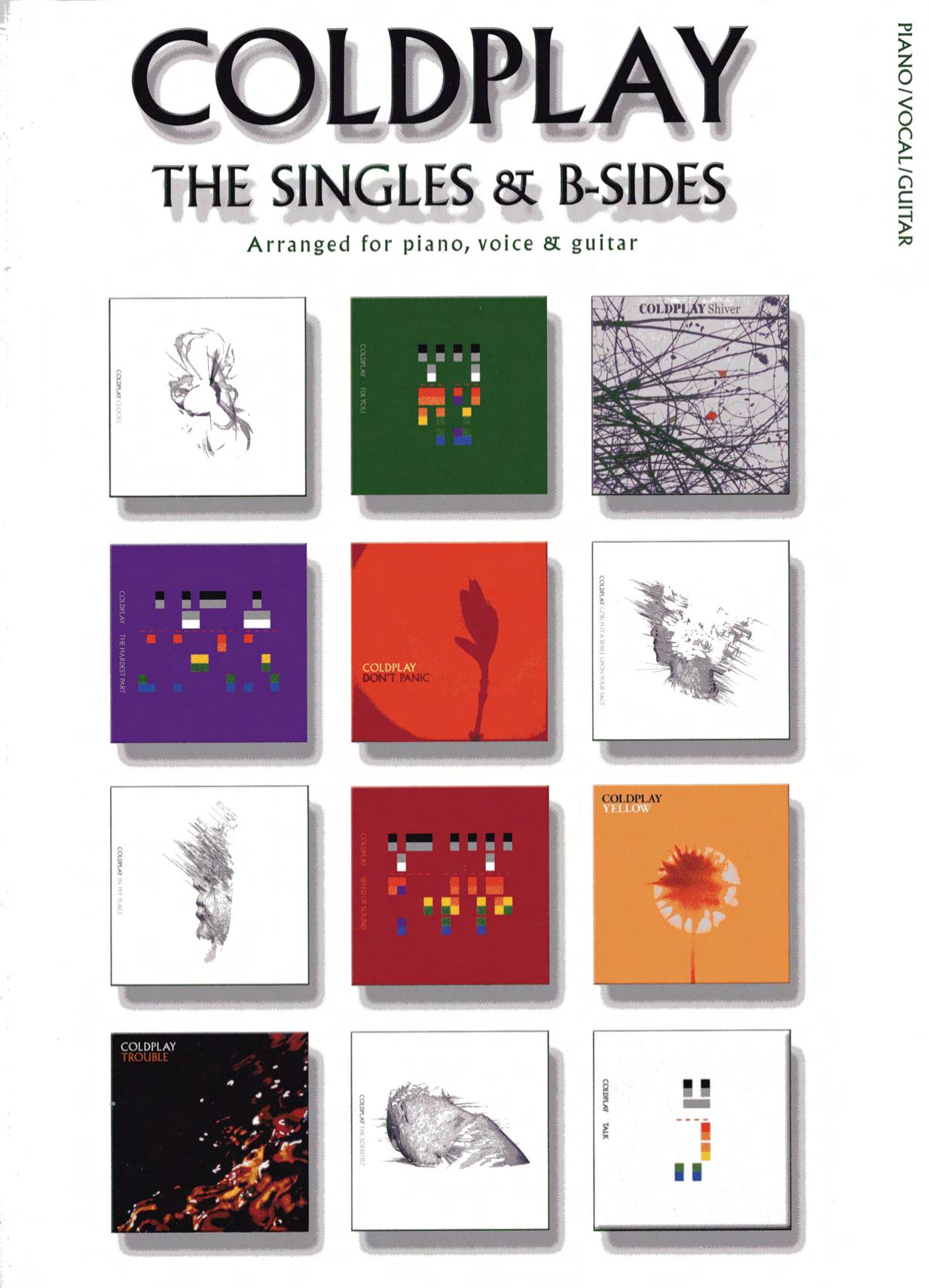 Coldplay: The Singles & B Sides Pvg arranged for piano, vocal, and guitar by Hal Leonard