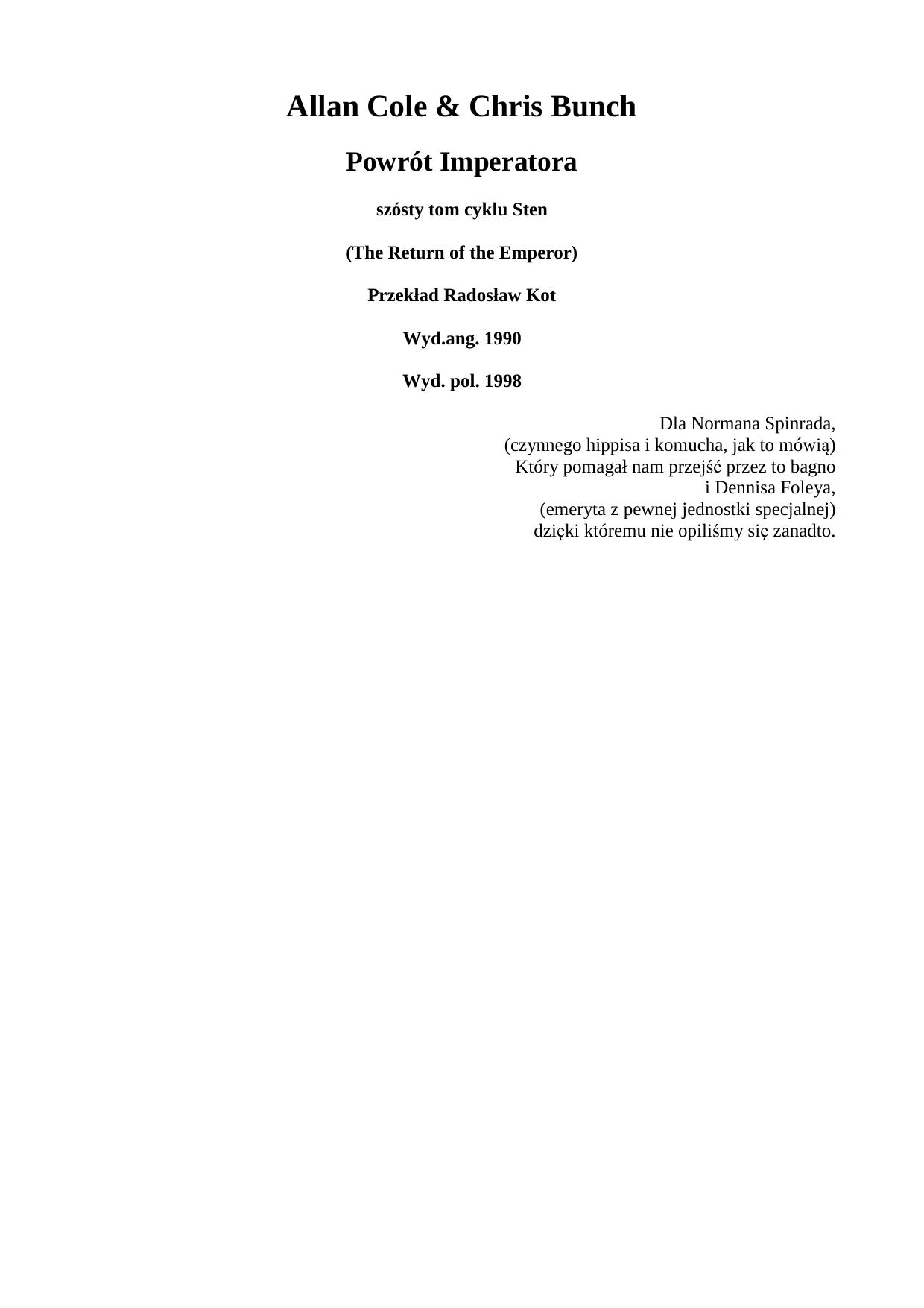 Cole Allan, Bunch Chris - Sten 06 by Michał