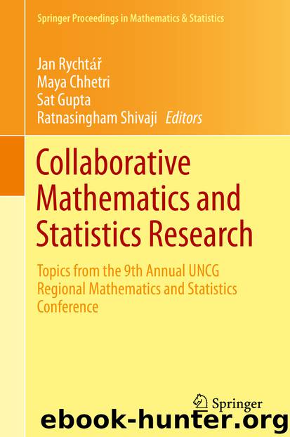 Collaborative Mathematics and Statistics Research by Jan Rychtář Maya Chhetri Sat Gupta & Ratnasingham Shivaji