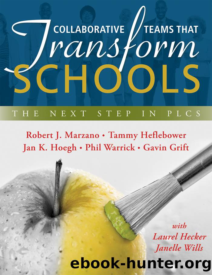 Collaborative Teams That Transform Schools by Marzano Robert J.;Heflebower Tammy;
