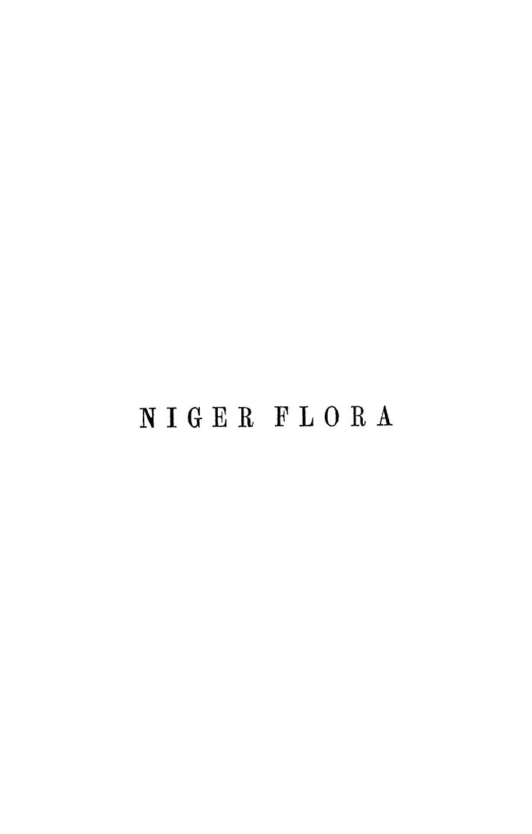 Collected BY THE LATE DR. Theodore Vogel - Niger flora by 1849