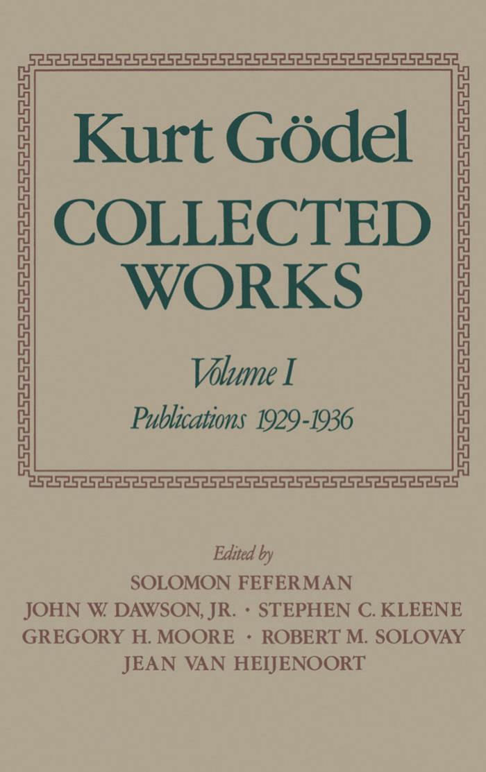 Collected Works: Volume I: Publications 1929-1936 by Chris Godsil Gordon F. Royle