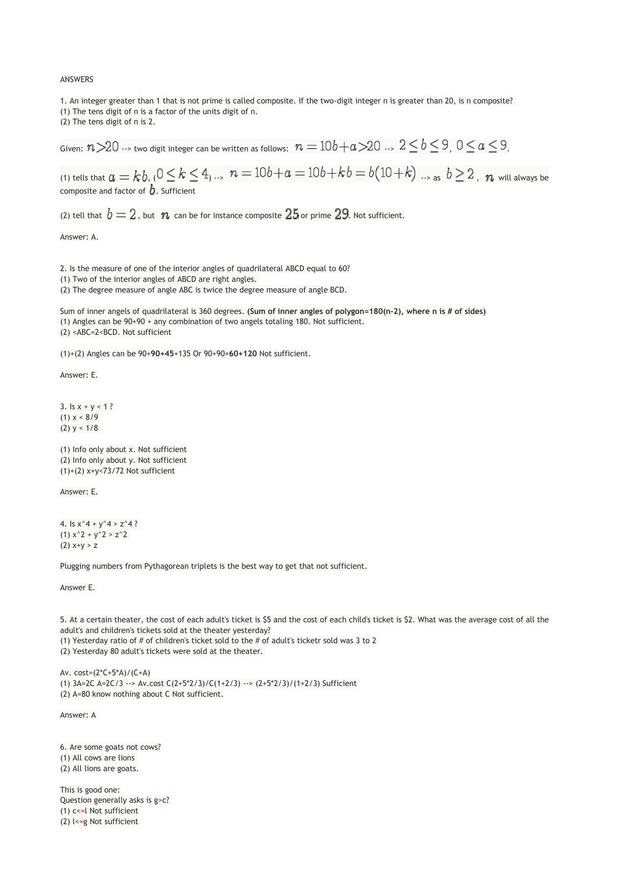 Collection of 8 DS questions SOLUTIONS by Carcass