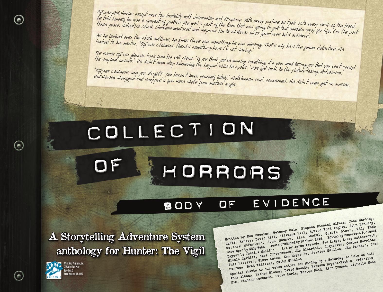 Collection of Horrors: Body of Evidence by White Wolf