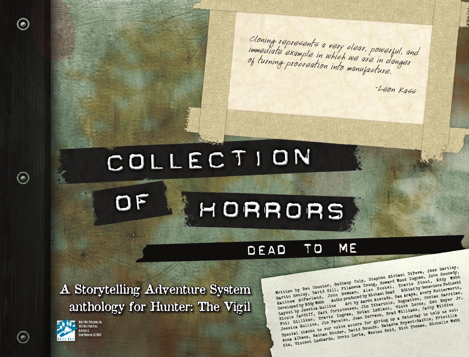 Collection of Horrors: Dead to Me by White Wolf
