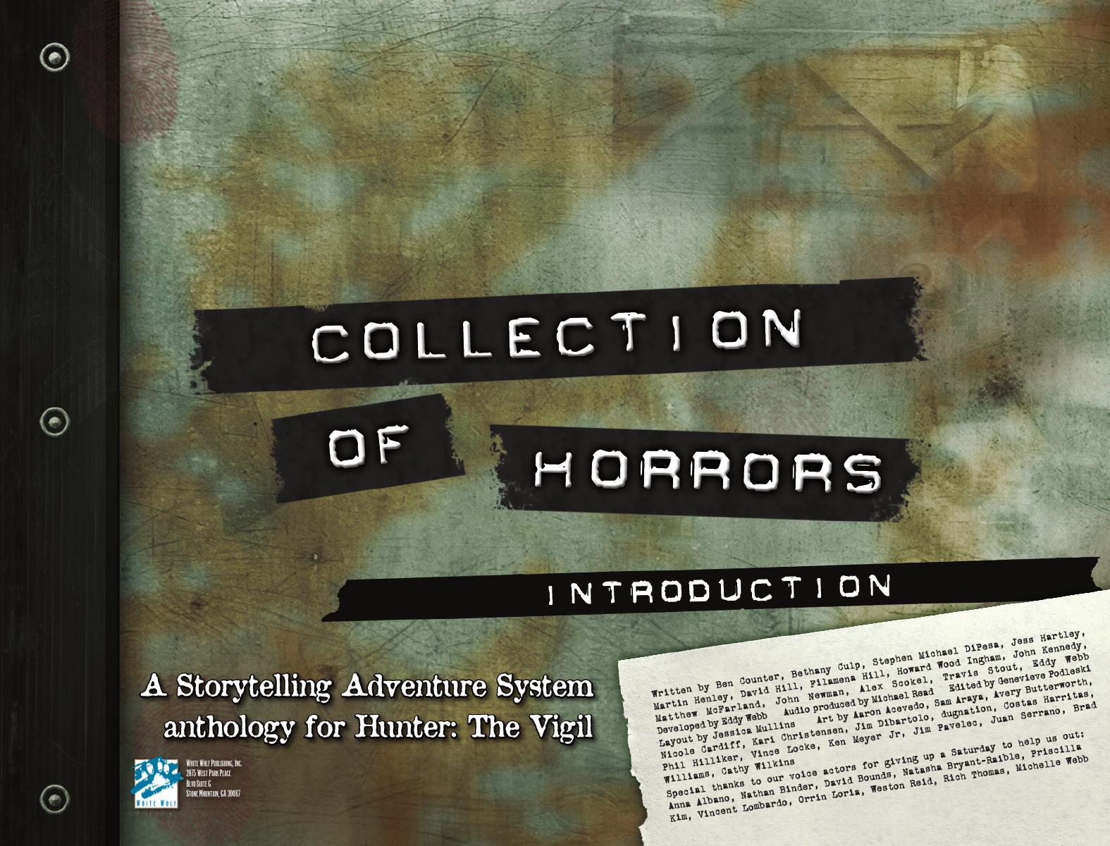 Collection of Horrors: Introduction by White Wolf