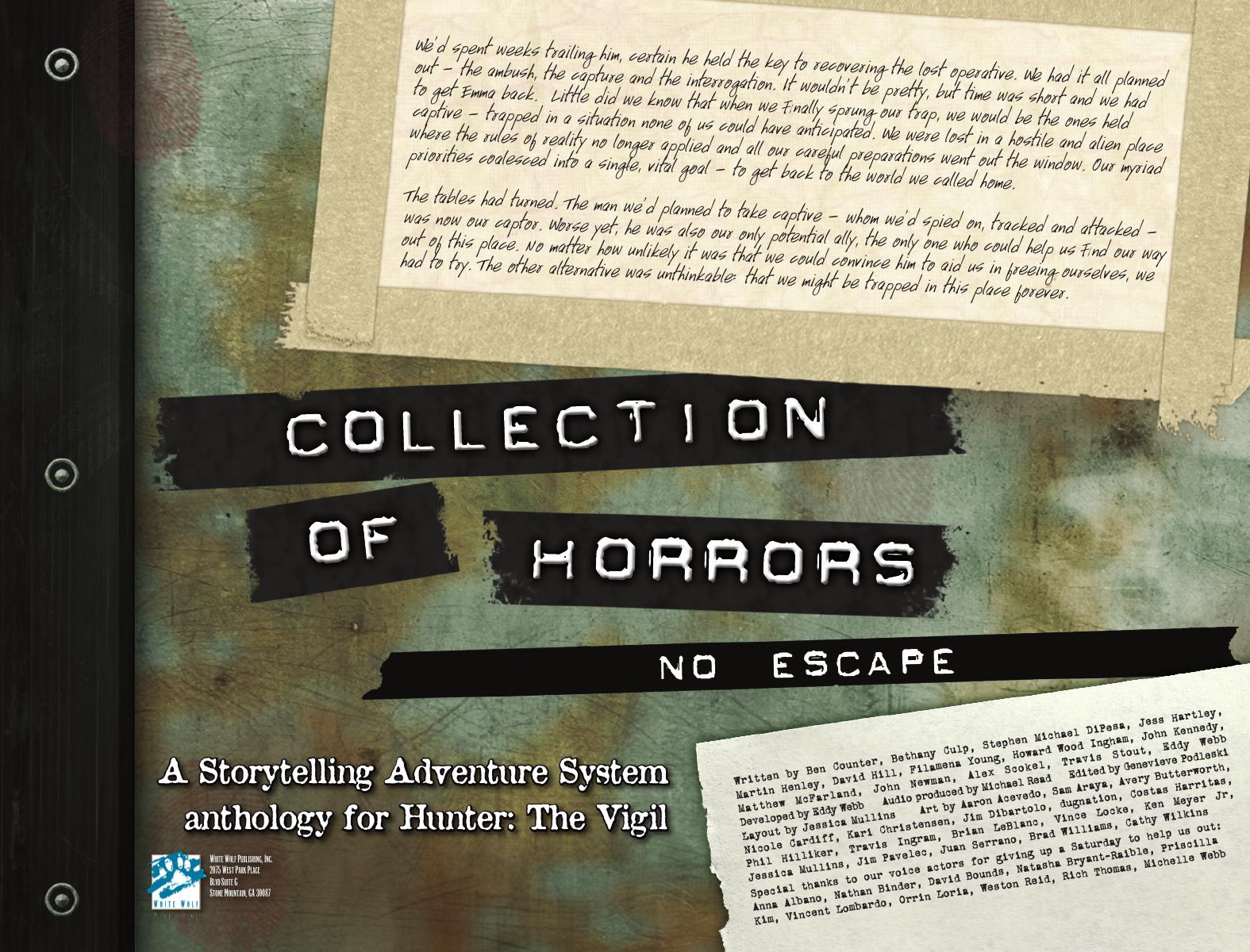 Collection of Horrors: No Escape by White Wolf