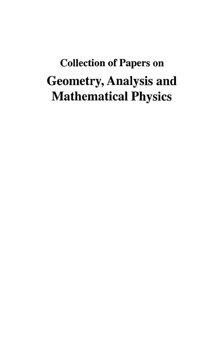 Collection of papers on geometry, analysis and mathematical physics : in honor of Professor Gu Chaohao by Daqian Li; Chaohao Gu (ed.)