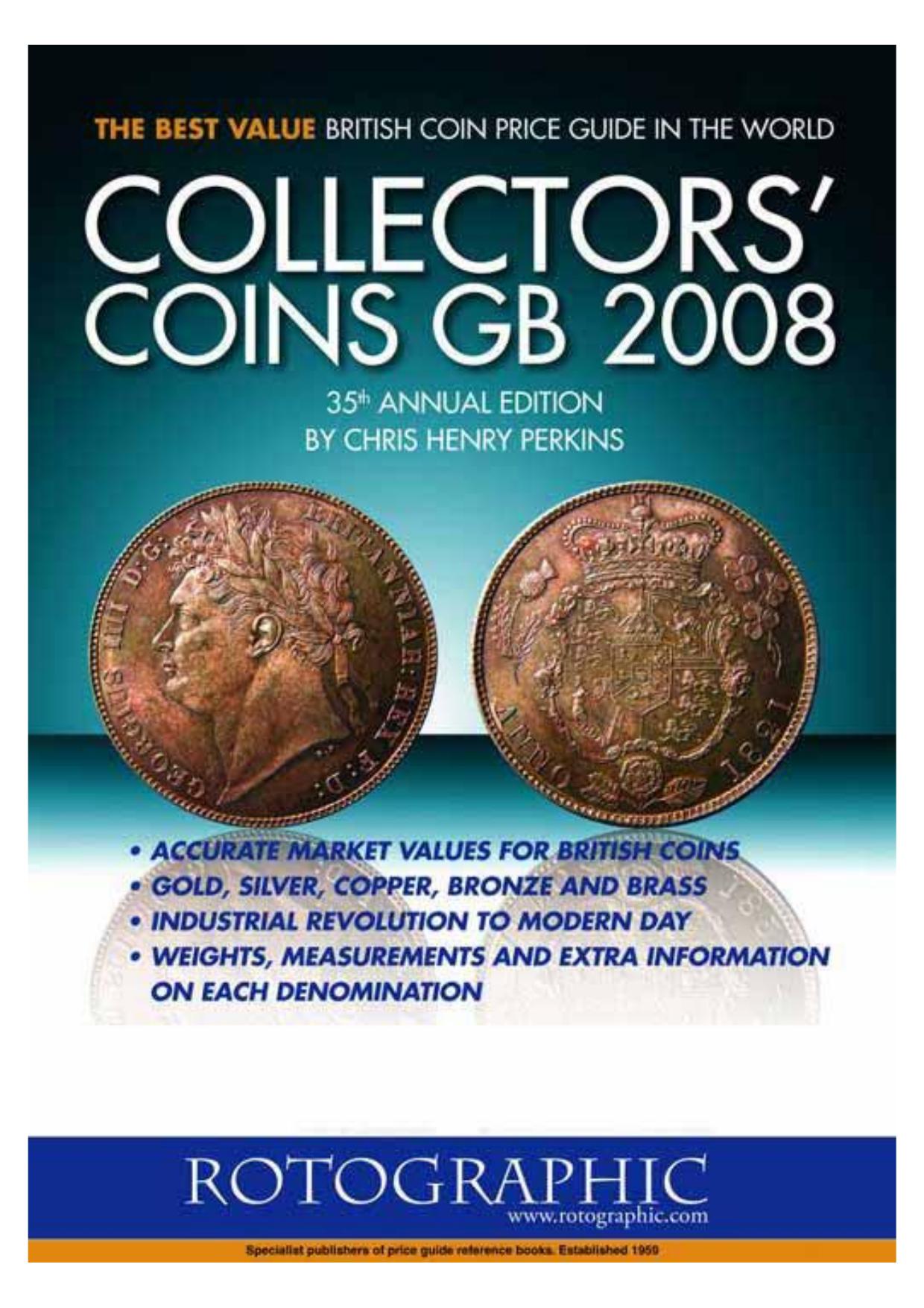 Collectors Coins Great Britain 2008. 35th Edition by Perkins Chris Henry