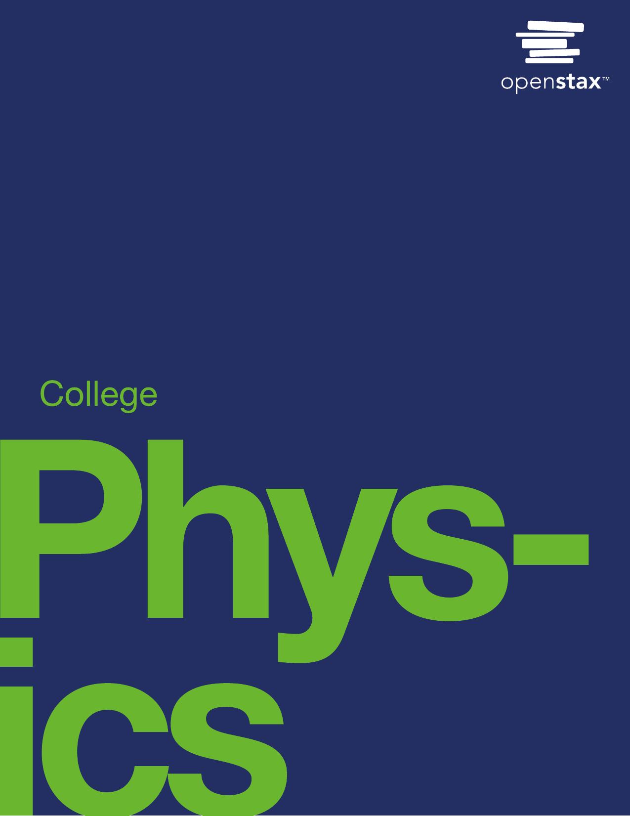College Physics by Paul Peter Urone