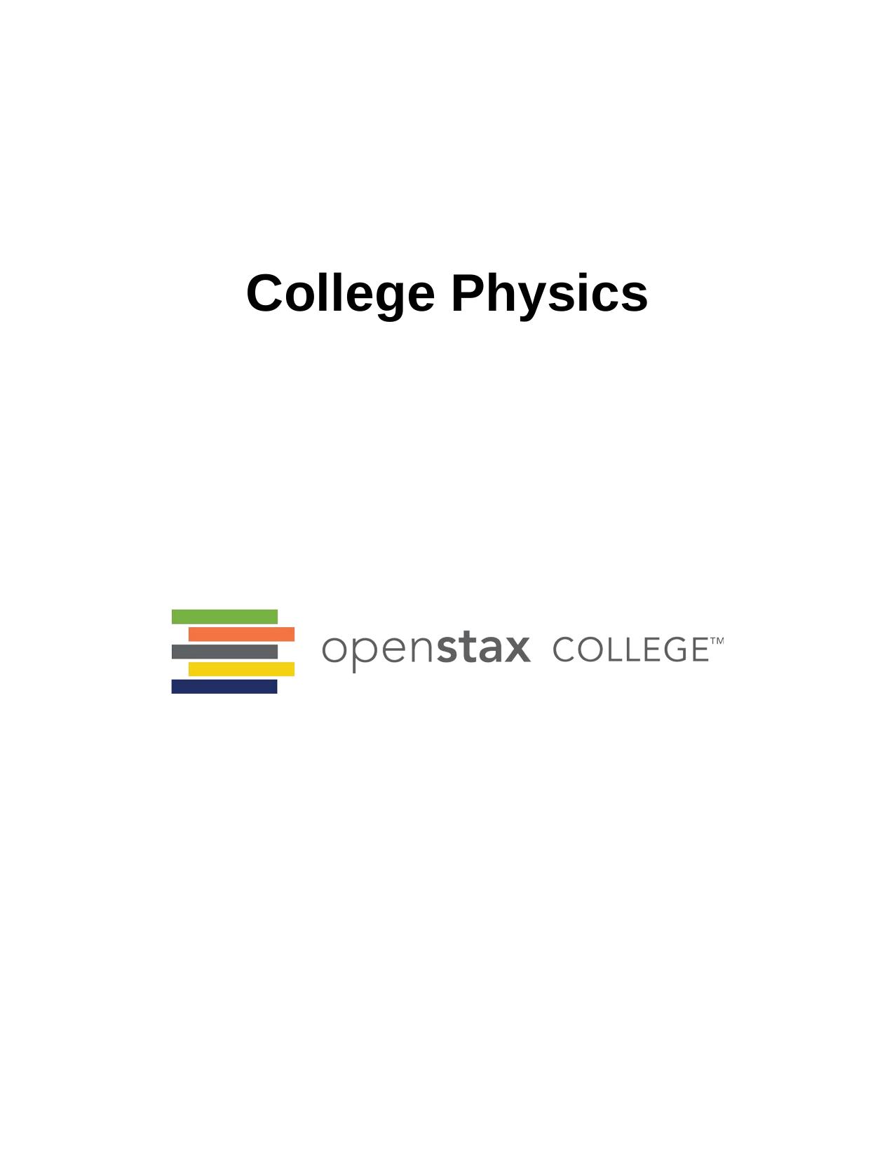 College Physics by Unknown