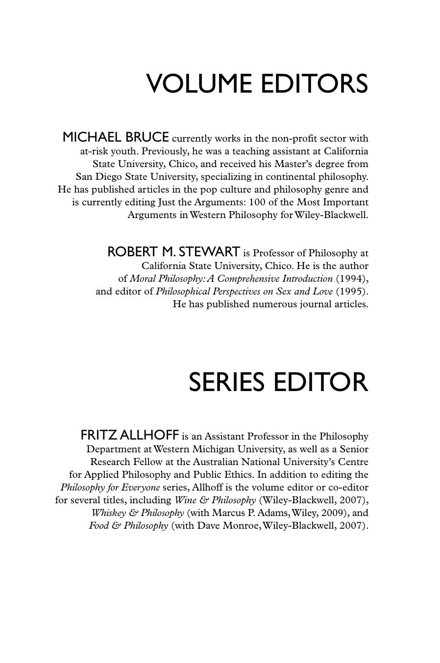 College Sex - Philosophy for Everyone by Michael Bruce Robert M. Stewart (eds.)