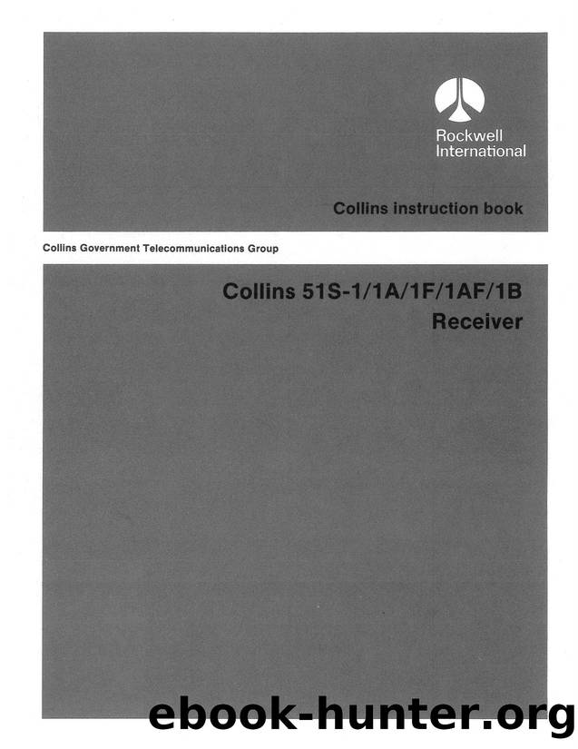 Collins 51S HF Comms Receiver Manual by Unknown