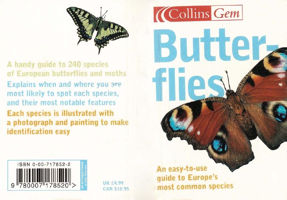 Collins Gem Butterflies: An Easy-to-Use Guide to Europe's Most Common Species by Michael Chinery