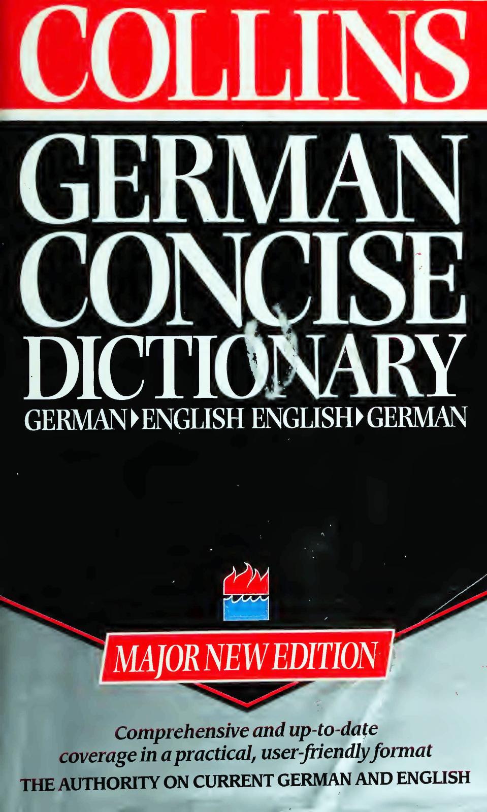 Collins German Concise Dictionary by Robin Terrell Peter; Vennebusch Eva; Sawers