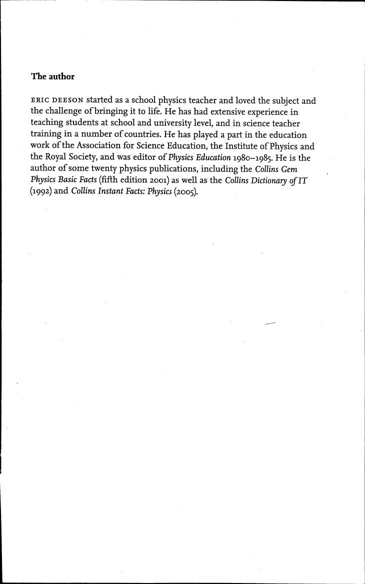 Collins Internet-linked Dictionary of Physics by Eric Deeson