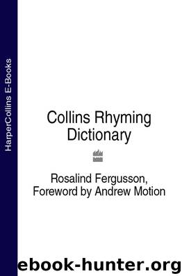 Collins Rhyming Dictionary by Rosalind Fergusson