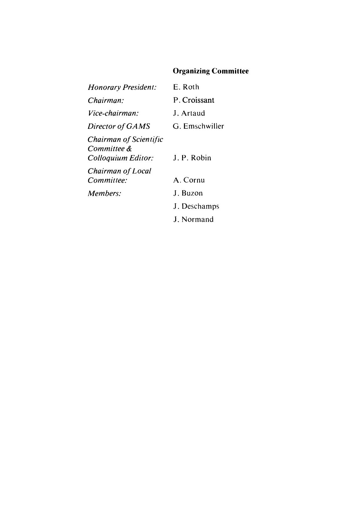 Colloquium Spectroscopicum Internationale. Plenary Lectures Presented at the XVIII Colloquium Spectroscopicum International, Grenoble, France, 15â19 September 1975 by J. P. Robin (Eds.)