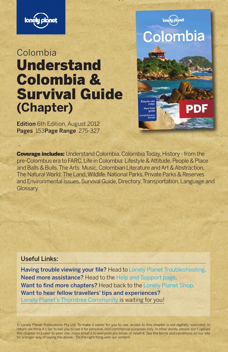 Colombia – Understand (Chapter) by Lonely Planet
