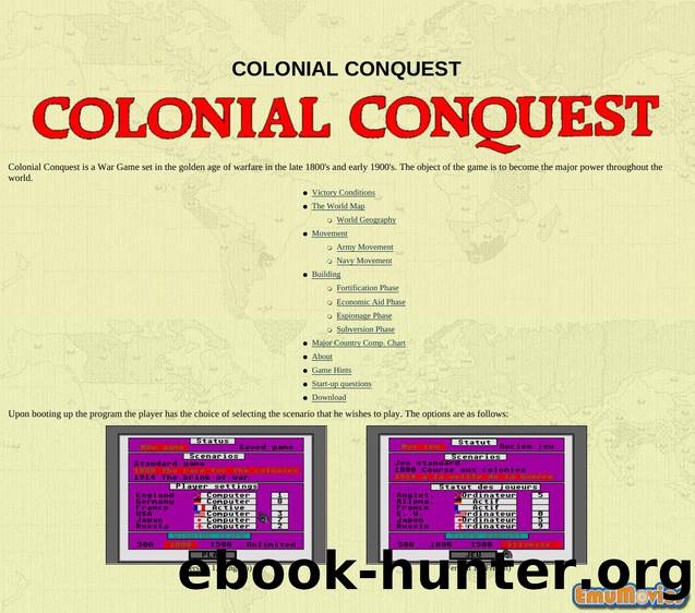 Colonial Conquest (SSI) by Unknown