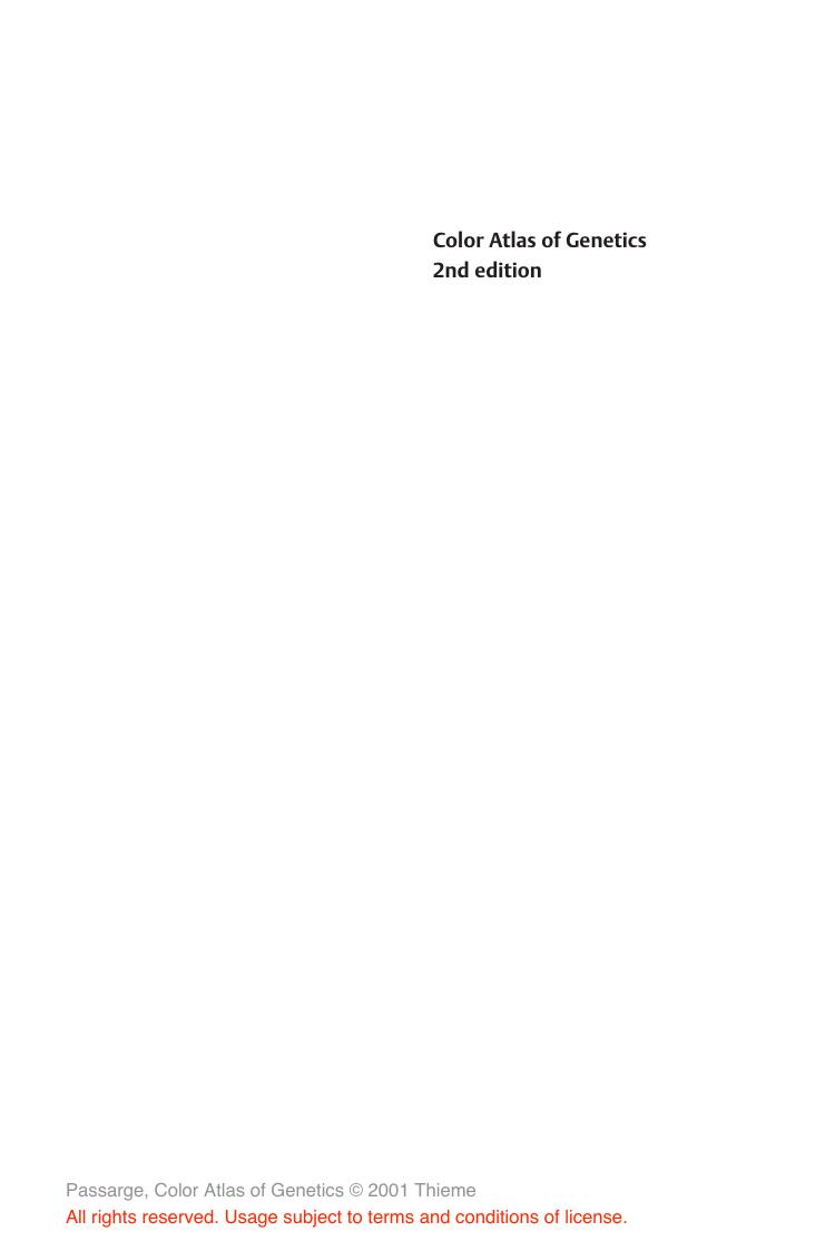Color Atlas of Genetics by 2nd edition