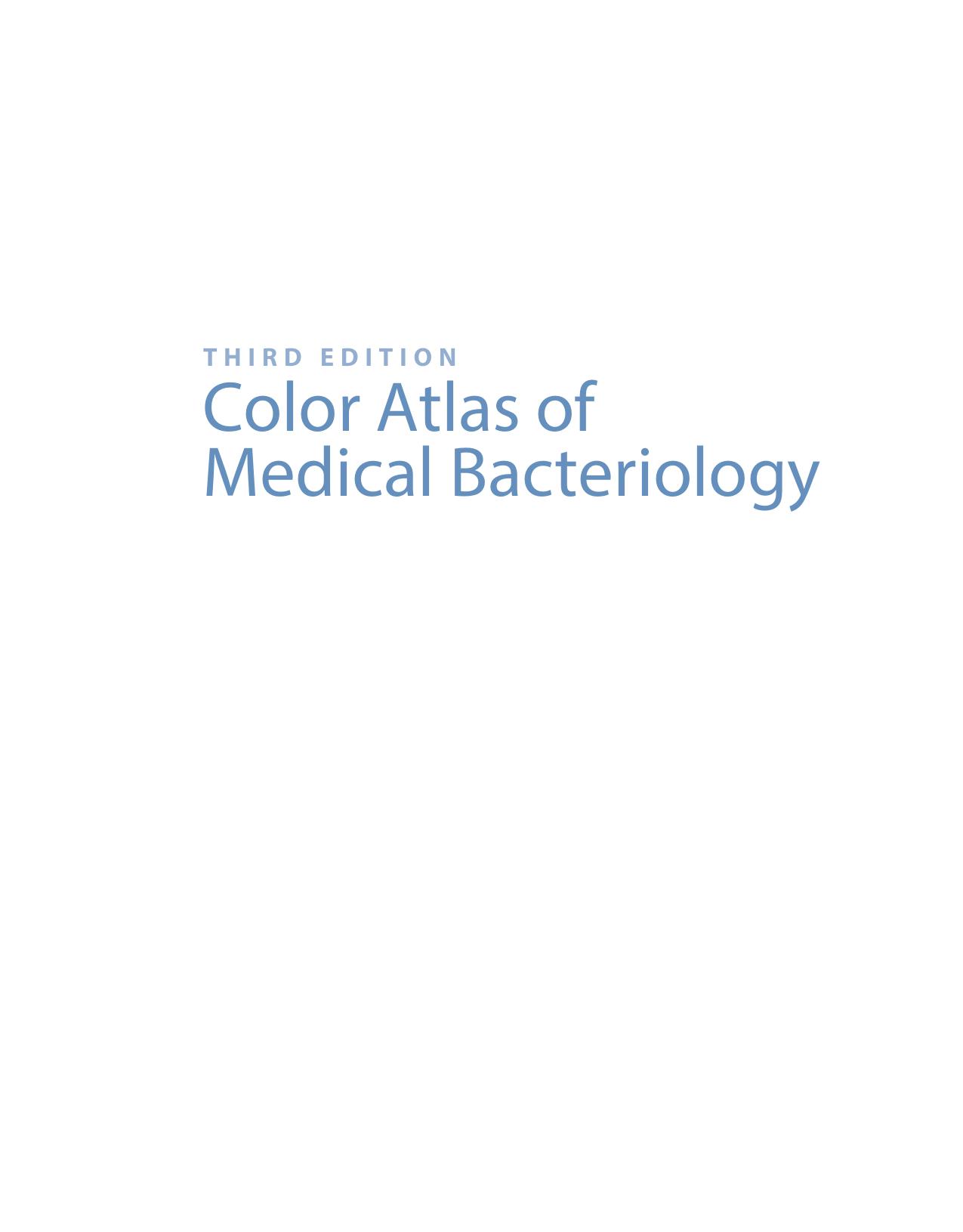 Color Atlas of Medical Bacteriology Ed 3 by Unknow