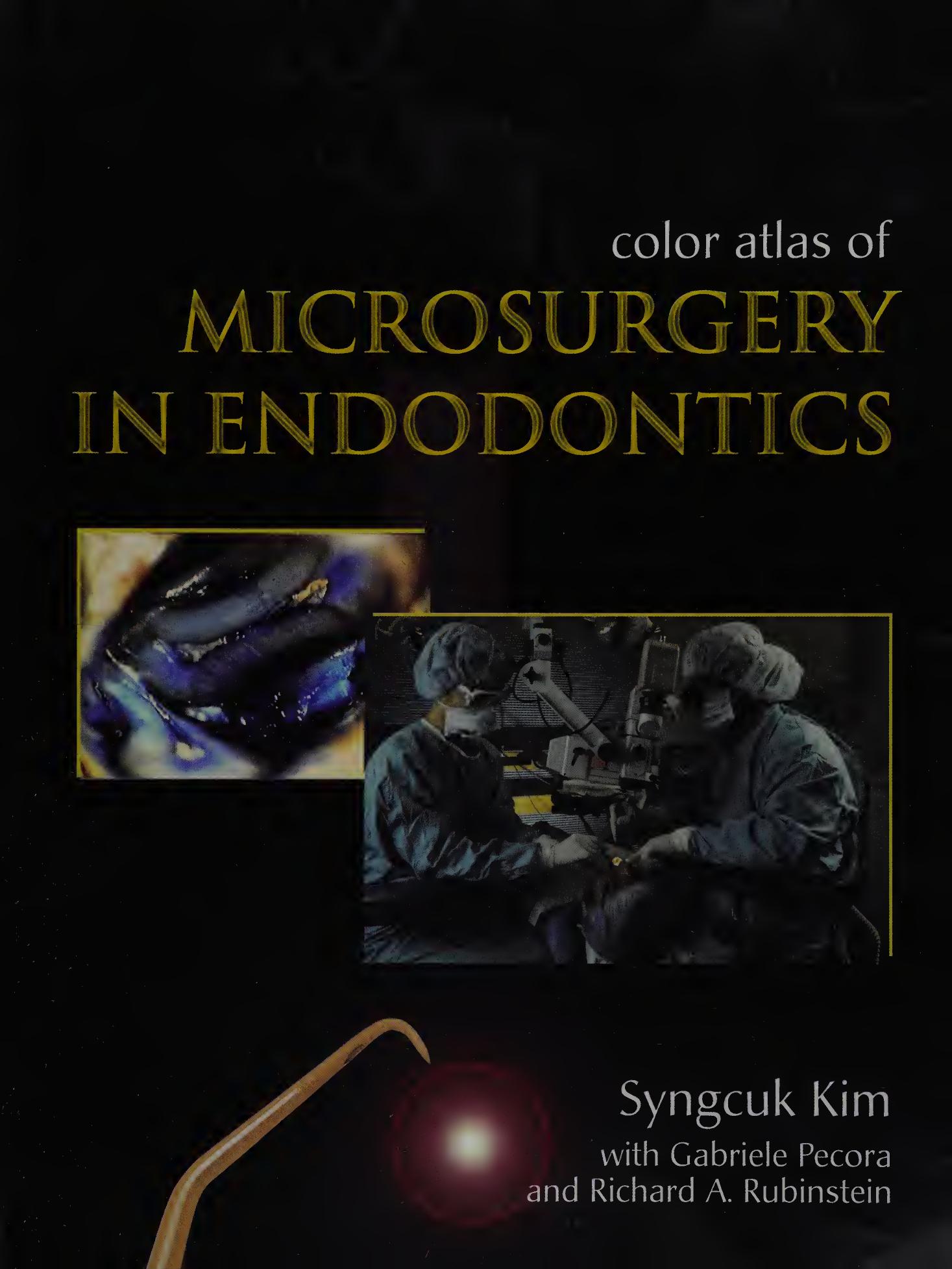 Color Atlas of Microsurgery in Endodontics by Syngcuk Kim DDS PhD Gabriele Pecora MD DDS Richard A. Rubinstein MD DDS