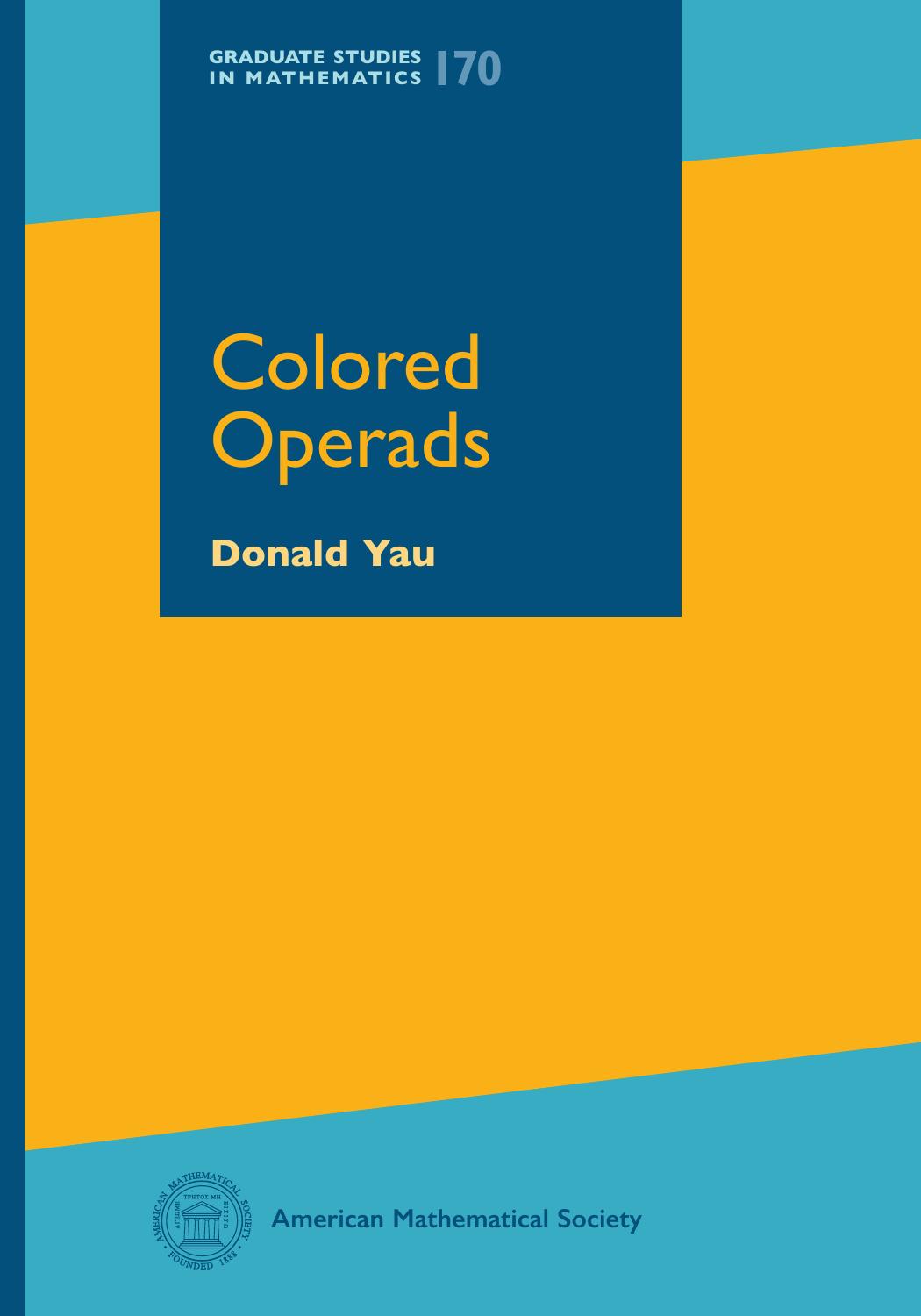 Colored Operads by Donald Yau