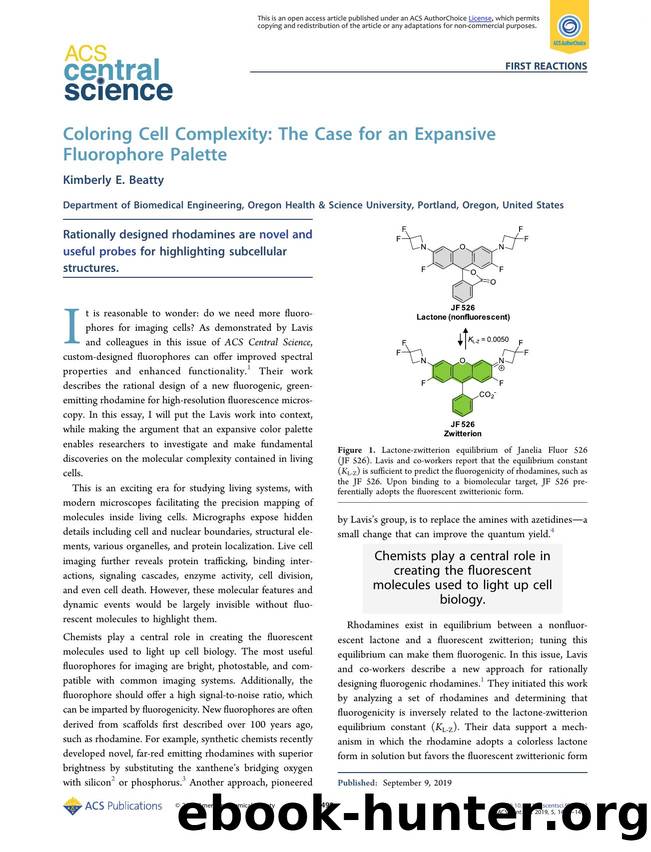 Coloring Cell Complexity: The Case for an Expansive Fluorophore Palette by Kimberly E. Beatty (ORCID: 0000-0002-2303-8779)