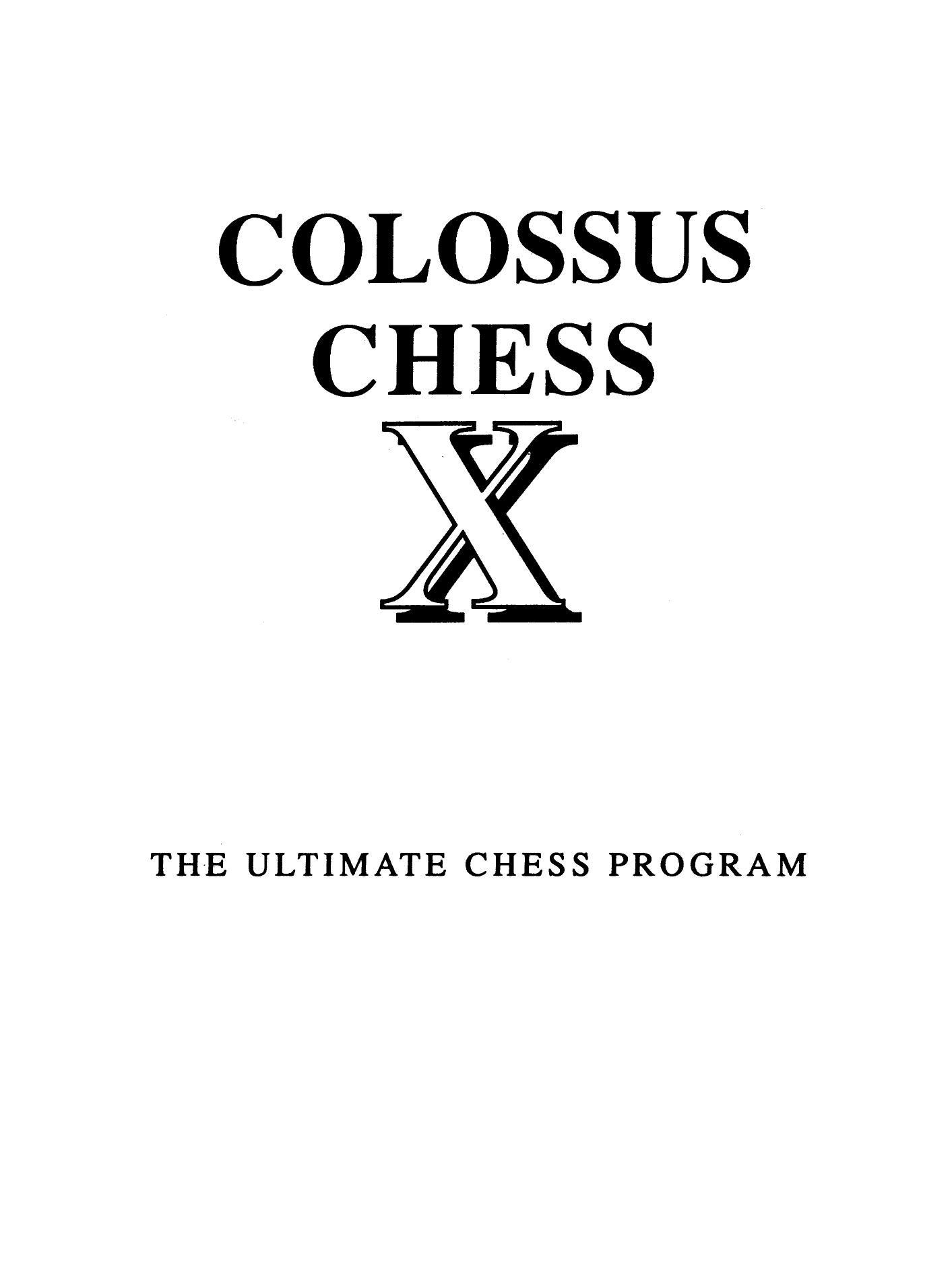 Colossus Chess X by CDS
