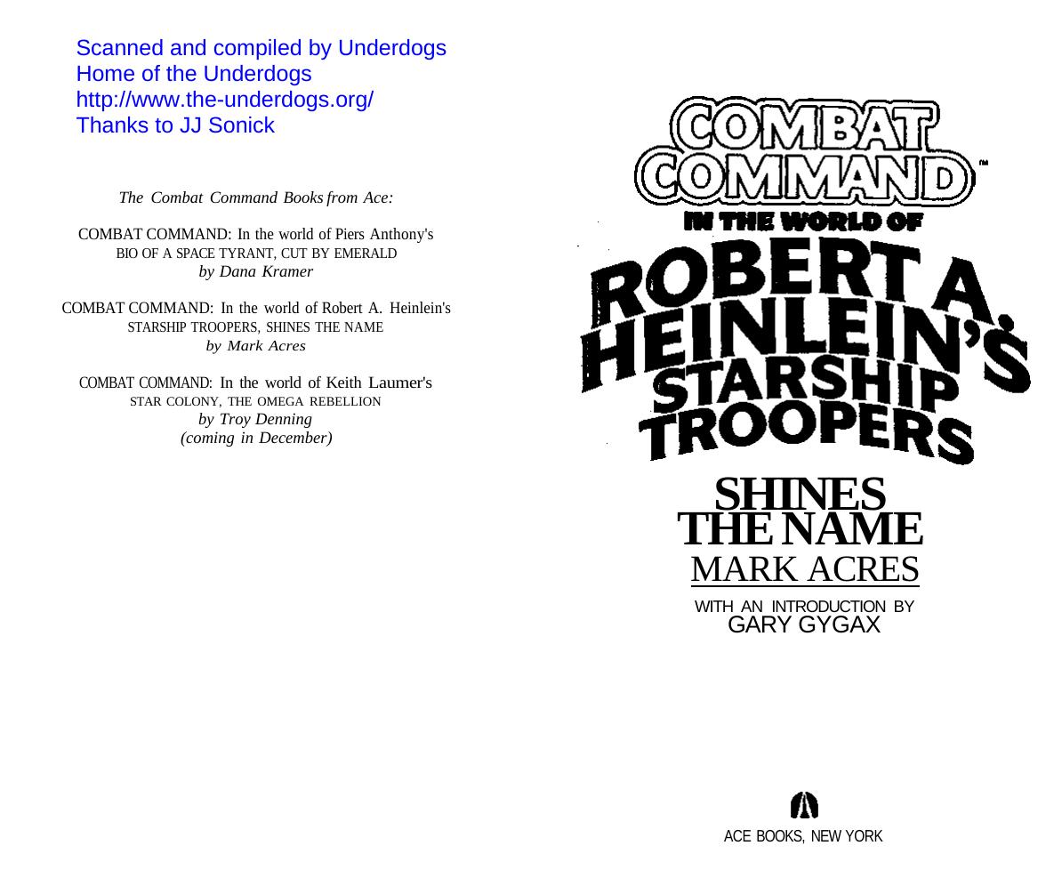 Combat Command 02 - Shines the Name by Mark Acres (pdf)