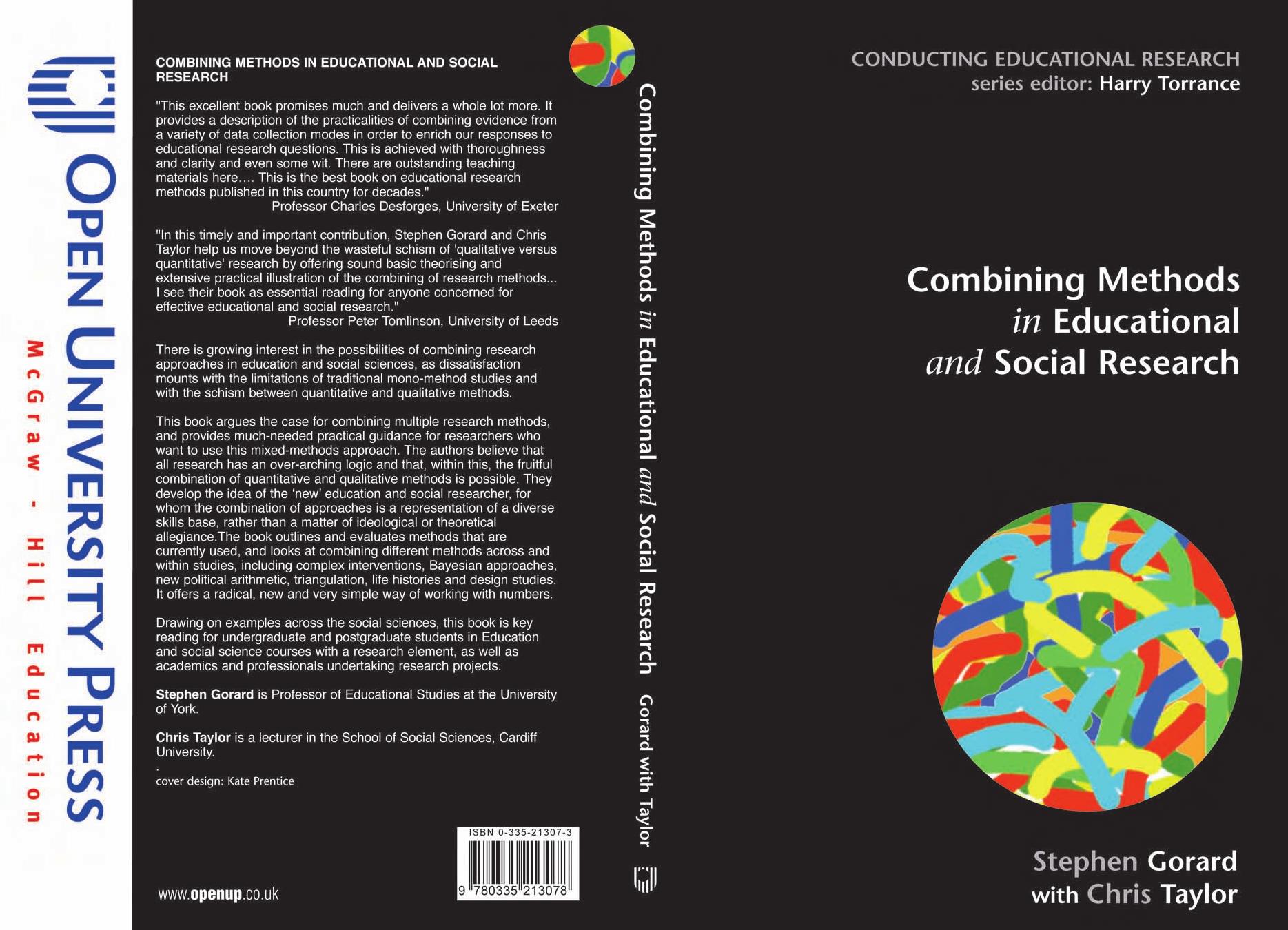 Combining Methods in Educational and Social Research (Conducting Educational Research) by Stephen Gorard Chris Taylor