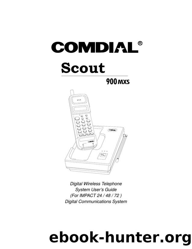Comdial Scout Cordless For Impact 24-48-72 by Unknown
