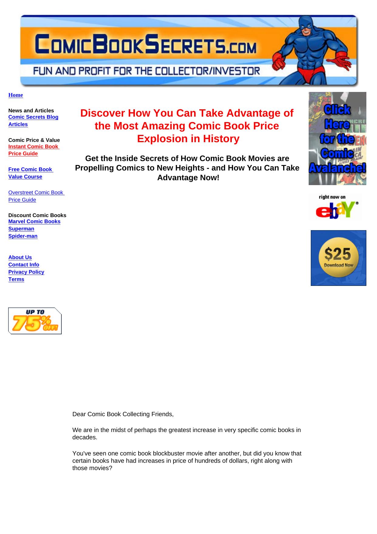 Comic Book Secrets. by Best of Kuszter's Collection