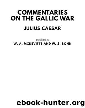 Commentaries on the Gallic War by Julius Caesar