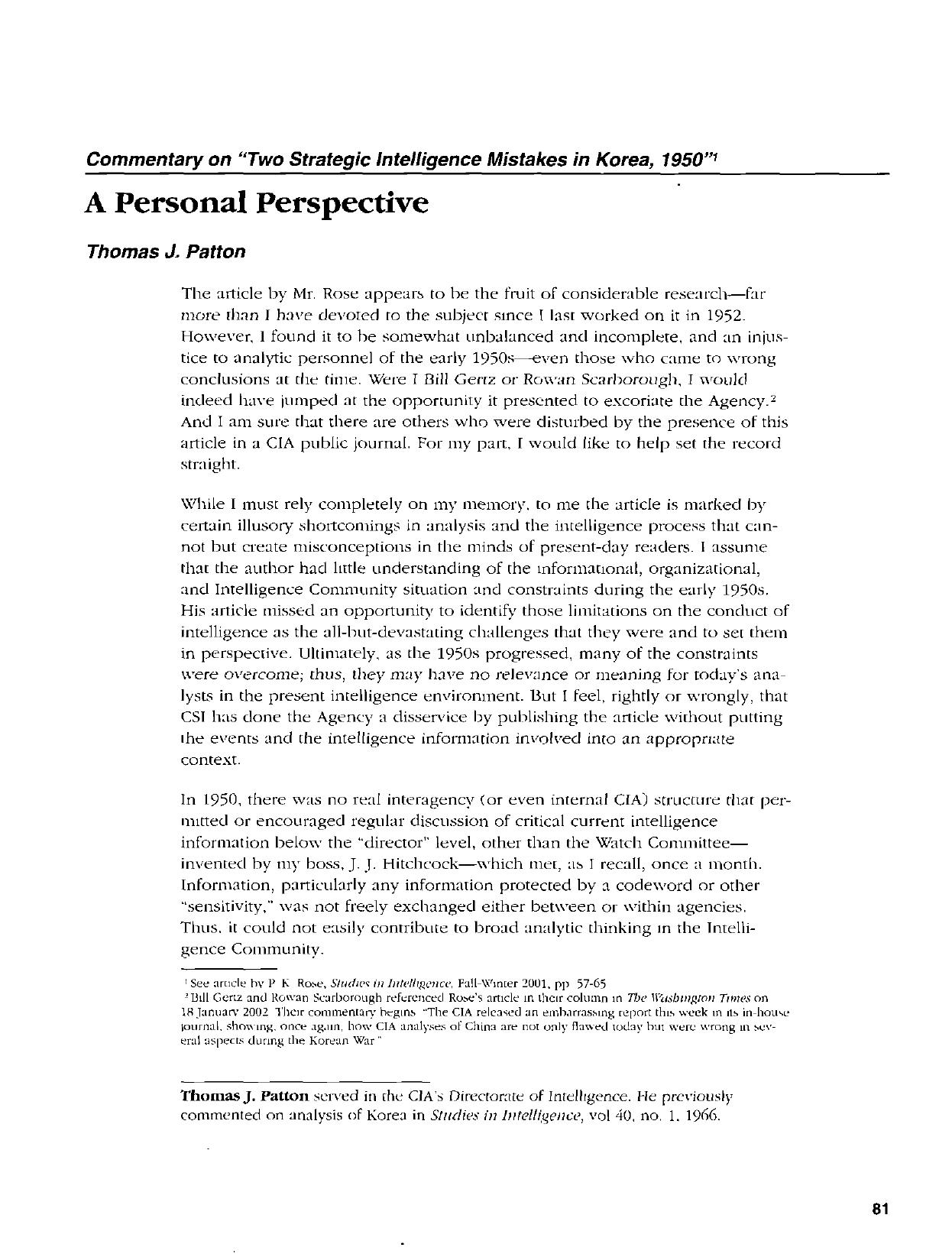 Commentary on Article by Unknown