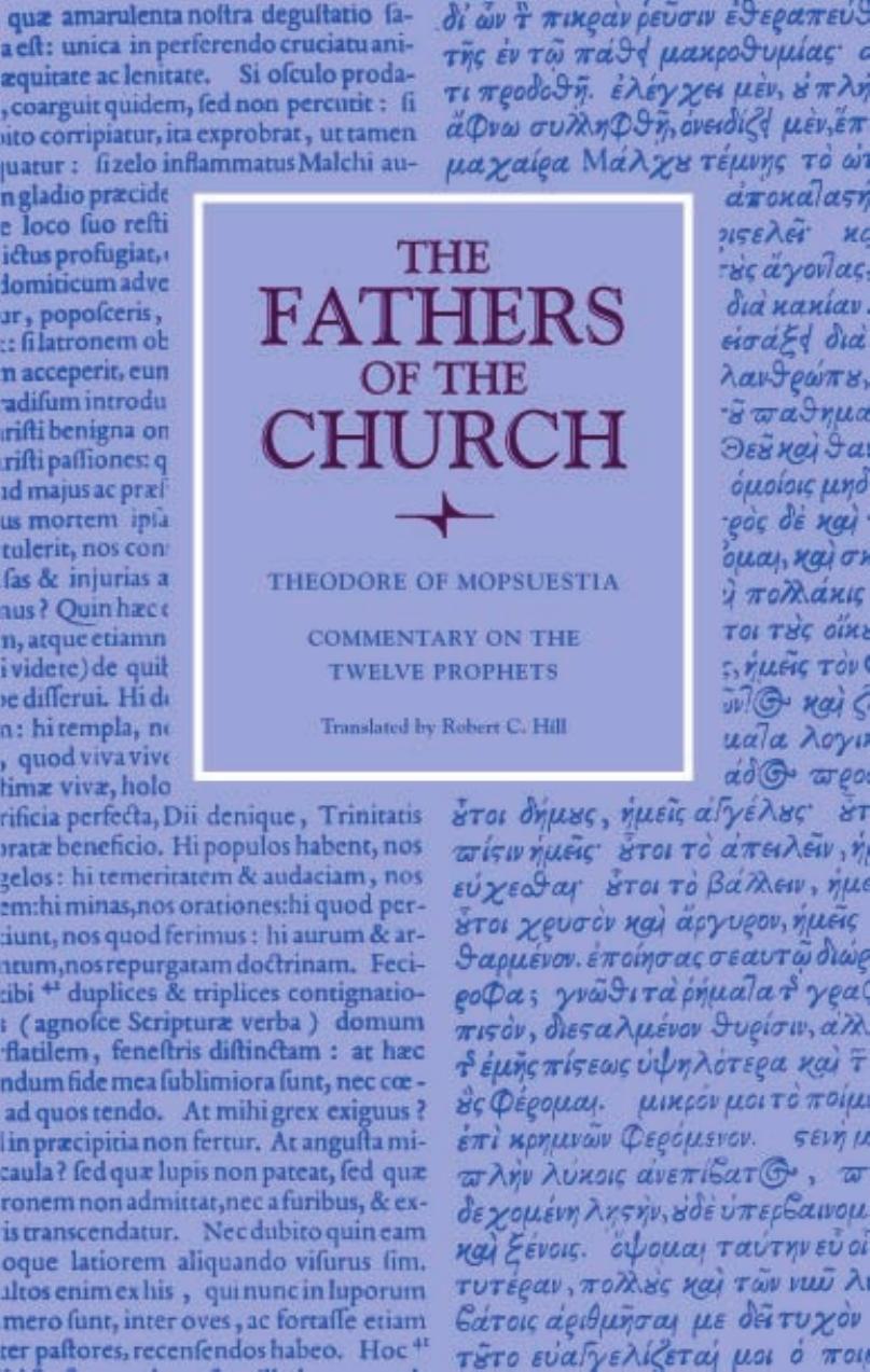Commentary on the Twelve Prophets by Theodore Robert C Hill (Translator)