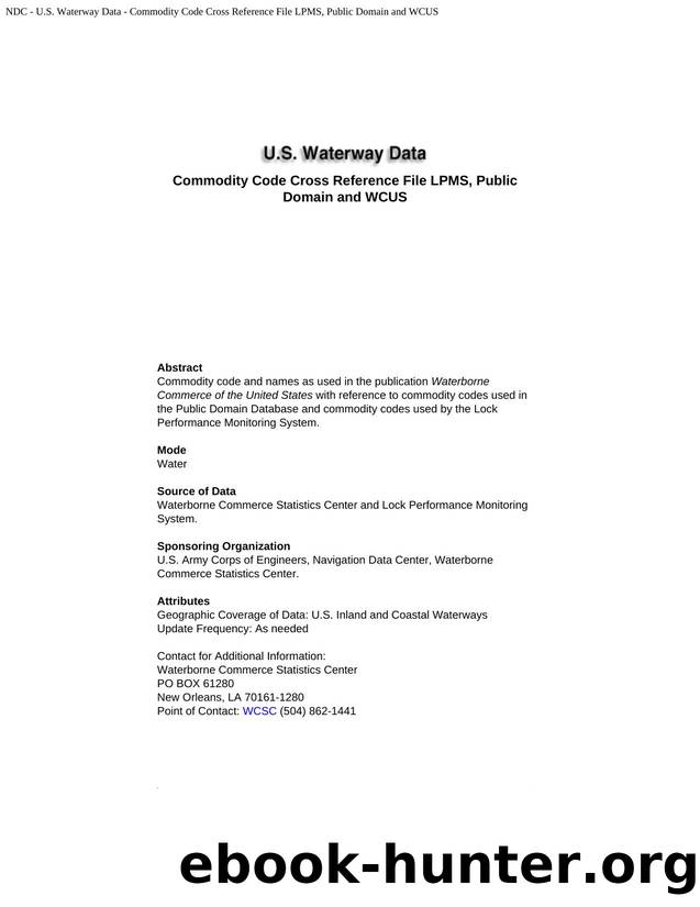 Commodity Codes (WCUS) by AGM