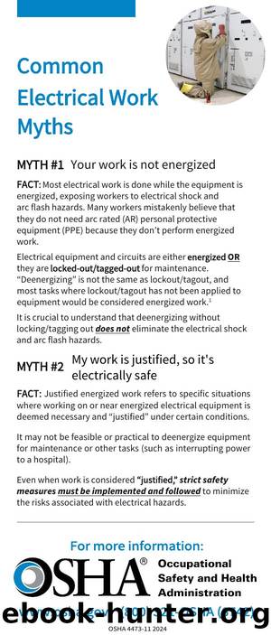 Common Electrical Work Myths by Occupational Safety and Health Administration