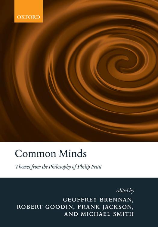 Common Minds - Themes From the Philosophy of Philip Pettit by Themes From the Philosophy of Philip Pettit