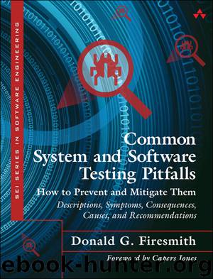 Common System and Software Testing Pitfalls by Donald G. Firesmith