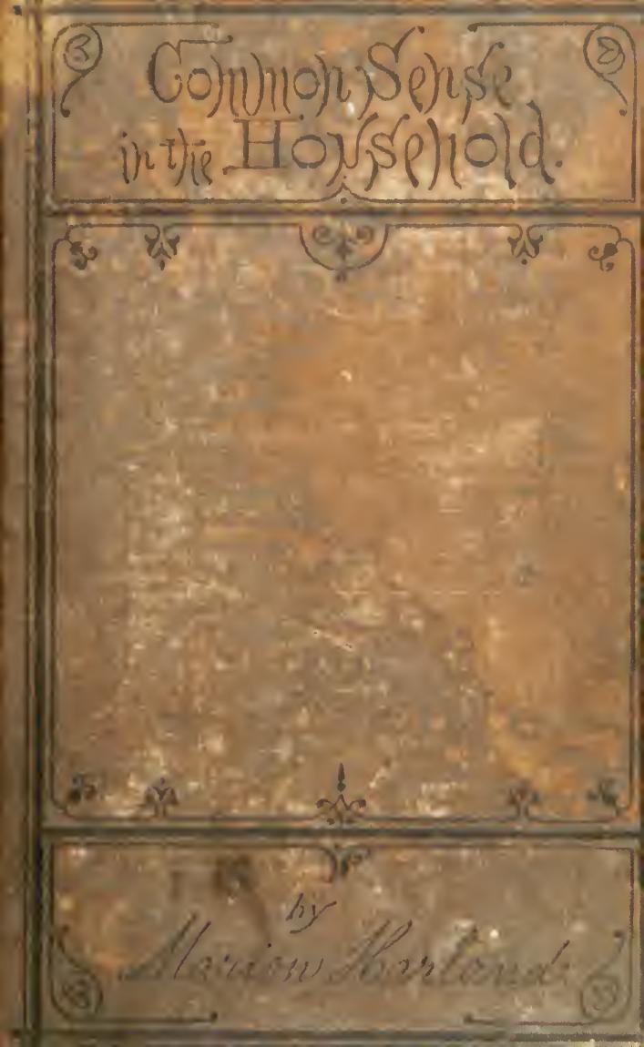 Common sense in the household: a manual of practical housewifery by Harland Marion 1830-1922