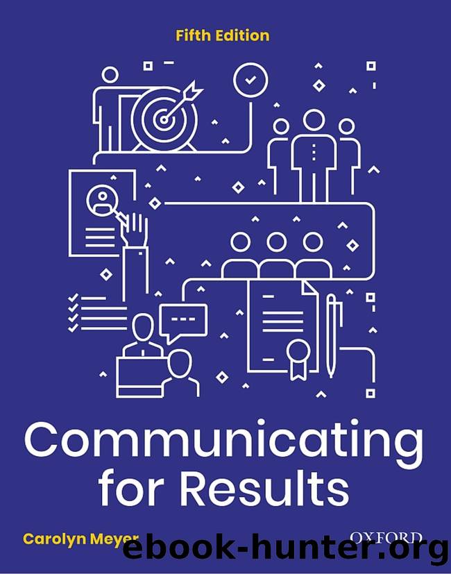 Communicating for Results 5th Canadian Edition [Carolyn Meyer] by Unknown