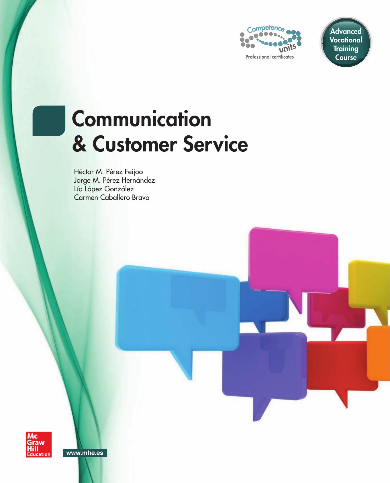 Communication & customer service: advanced vocational training by PÃ©rez Feijoo HÃ©ctor Marcos(Author)