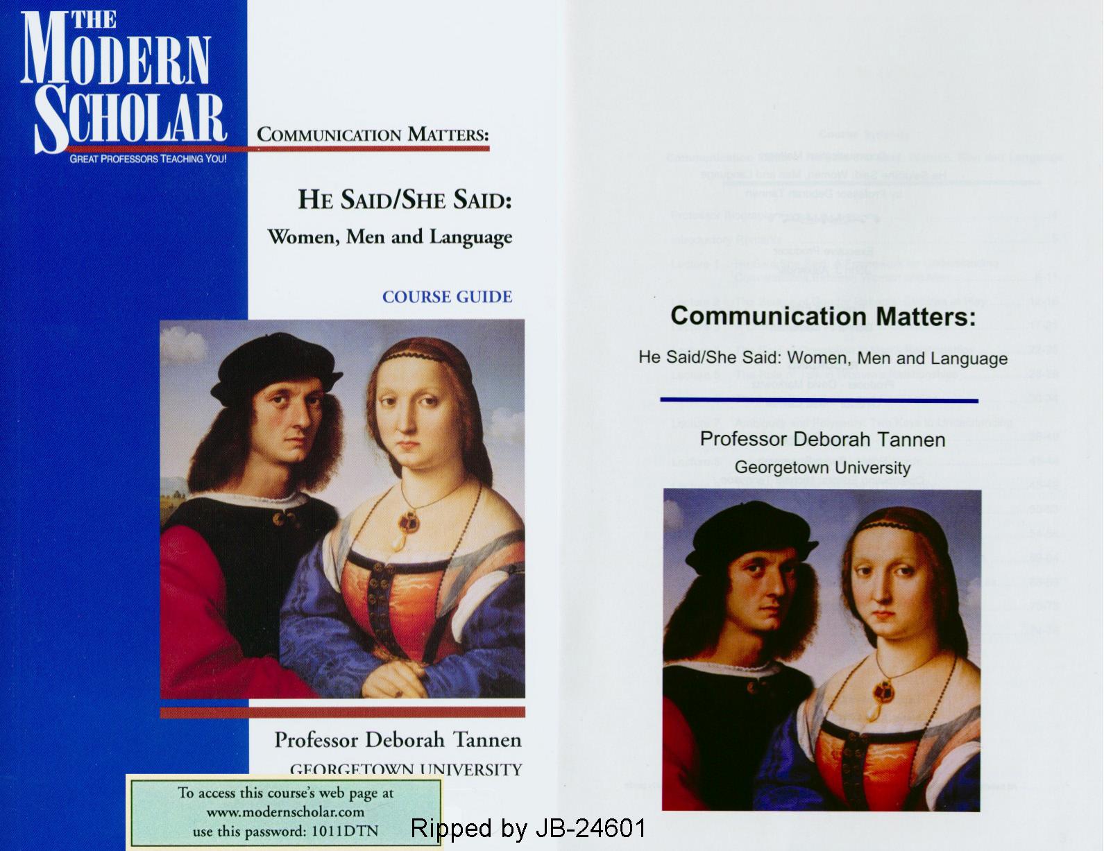 Communication Matters - He Said-She Said by Women Men & Language