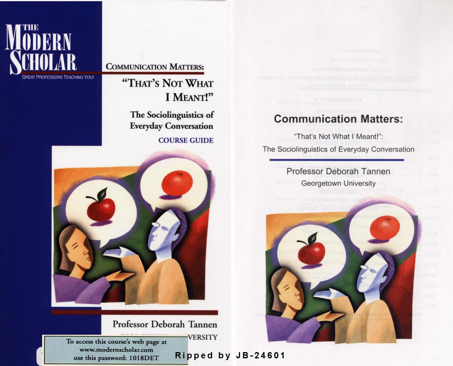 Communication Matters - Thats Not What I Meant by The Sociolinguistics of Everyday Conversation
